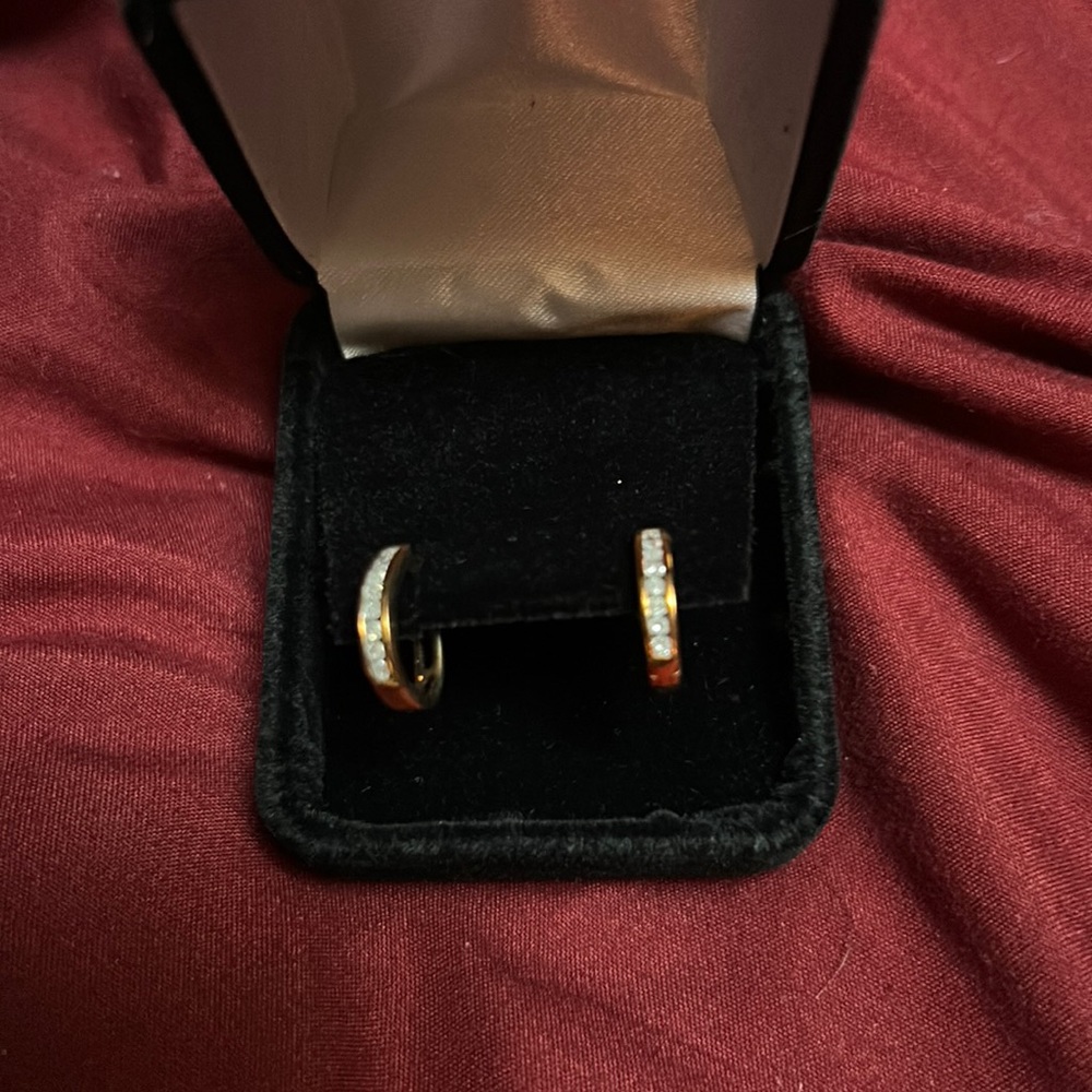 Diamond Hoop Earrings